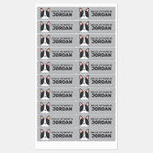 Cute French Bulldog met Persoonlijke naam Labels (Vel)