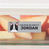 Cute French Bulldog met Persoonlijke naam Labels (Aangebracht)