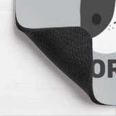 Cute French Bulldog met Persoonlijke naam Muismat (Hoek)