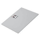 Cute French Bulldog met Persoonlijke naam Notitieblok (Schuin)