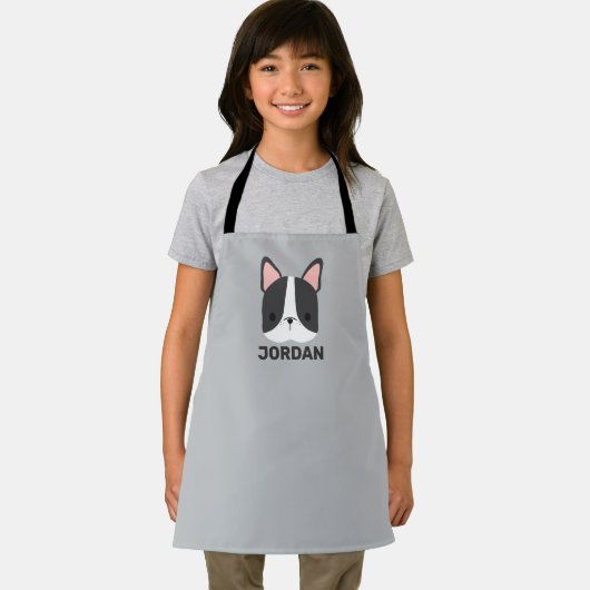 Cute French Bulldog met Persoonlijke naam Schort (Insitu)