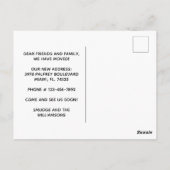 Cute French Bulldog Nieuw Adres Briefkaart (Achterkant)