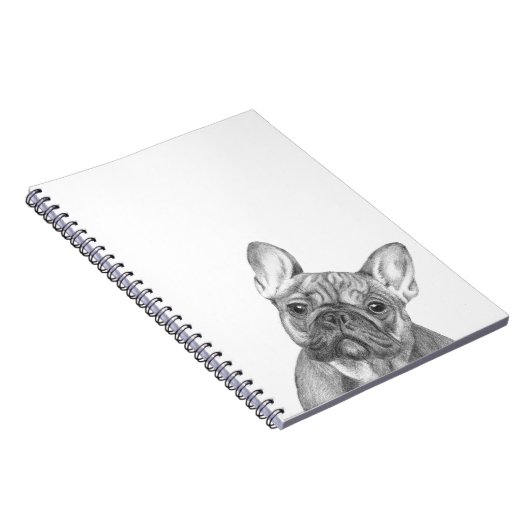 Cute French Bulldog notebook Notitieboek (Rechterzijde)