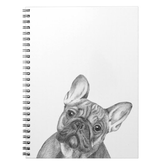 Cute French Bulldog notebook Notitieboek (Voorkant)