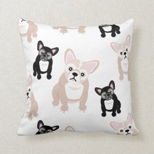 Cute French Bulldog Pattern Kussen