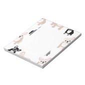 Cute French Bulldog Pattern Notitieblok (Linkerzijde)