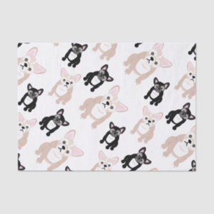Cute French Bulldog Pattern Tissuepapier