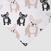Cute French Bulldog Pattern Tissuepapier (Detail)