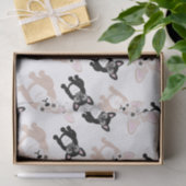 Cute French Bulldog Pattern Tissuepapier (Geschenk)