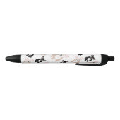 Cute French Bulldog Pattern Zwarte Inkt Pen (Bodem)