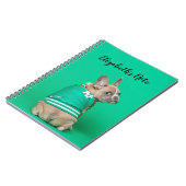 Cute French Bulldog Personalized Notitieboek (Linkerzijde)