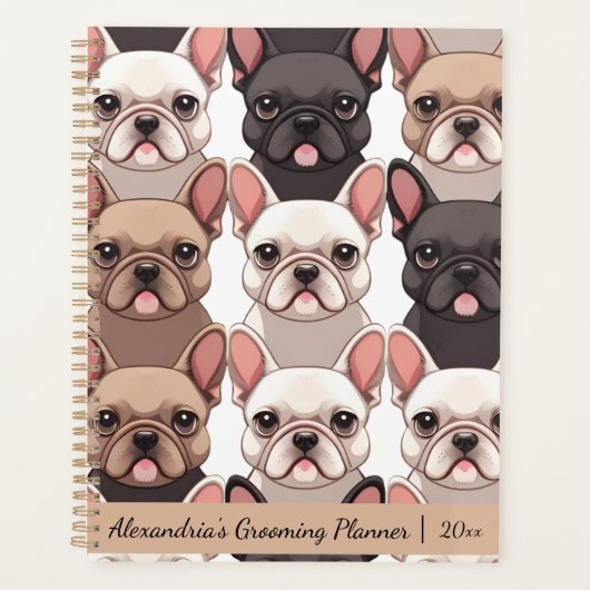 Cute French Bulldog Planner (Voorkant)