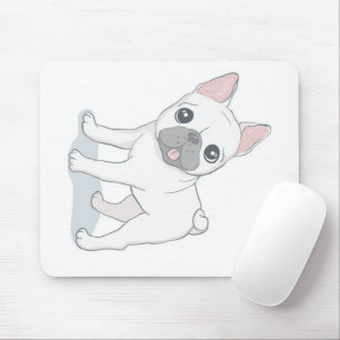Cute French Bulldog Portrait HONDENLIEFHEBBER Muismat