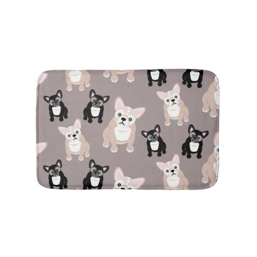 Cute French Bulldog Puppies Badmat (Voorkant)