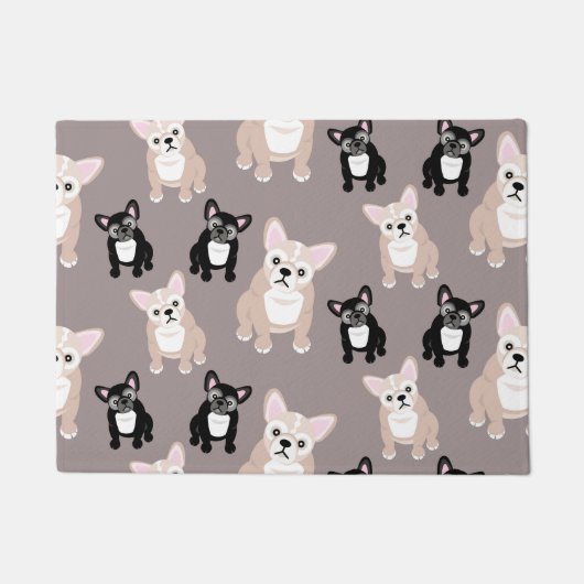 Cute French Bulldog Puppies Deurmat (Voorkant)