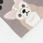 Cute French Bulldog Puppies Fleece Deken (Hoek)