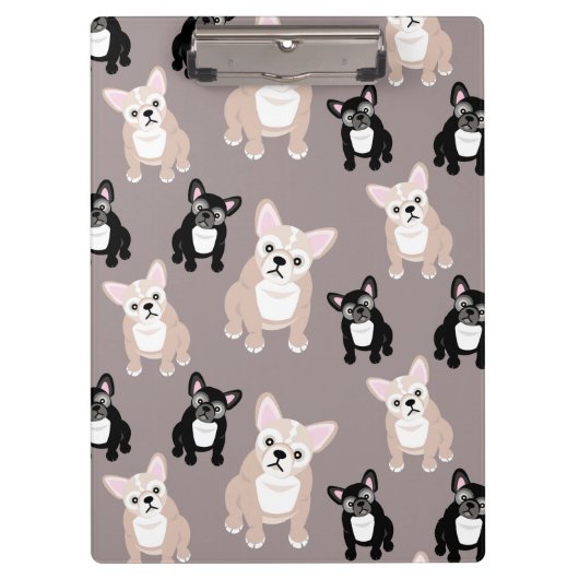 Cute French Bulldog Puppies Klembord (Voorkant)