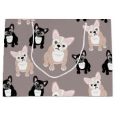 Cute French Bulldog Puppies Large Cadeautasje (Voorkant)