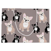 Cute French Bulldog Puppies Large Cadeautasje (Achterkant)