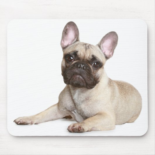 Cute French Bulldog Puppy Dog Mousepad Muismat (Voorkant)