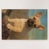 Cute French Bulldog puppy, foto Legpuzzel (Horizontaal)