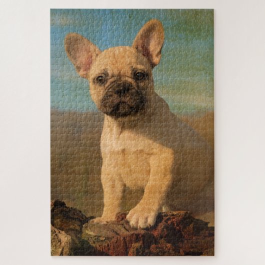 Cute French Bulldog puppy, foto Legpuzzel (Verticaal)
