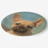 Cute French Bulldog Puppy , Happy Party Papieren Bordje (Gekanteld)