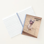 Cute French Bulldog puppy journal notebook  Notitieboek (Binnen)