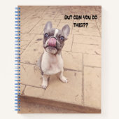 Cute French Bulldog puppy journal notebook Notitieboek (Voorkant)