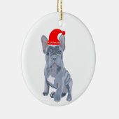 Cute French Bulldog Puppy Keramisch Ornament (Rechts)