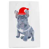 Cute French Bulldog Puppy medium Gift Bag Cadeauzakje (Voorkant)
