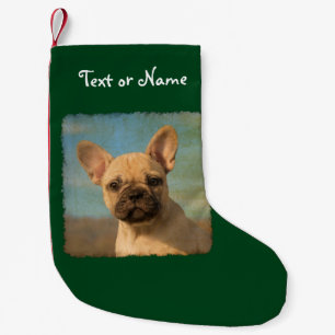 Cute French Bulldog Puppy - Persoonlijke kerstman Kleine Kerstsok