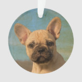 Cute French Bulldog Puppy  - round acryl Ornament (voorkant)