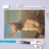 Cute French Bulldog puppy, Tissuepapier (Craft)