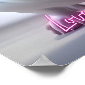 Cute French Bulldog Quote houdt van je Wall Art Poster (Hoek)