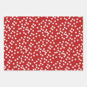 Cute French Bulldog & Red Striped Kerstmis Inpakpapier Vel (Voorkant 2)