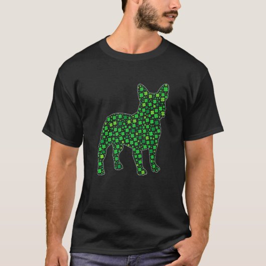 Cute French Bulldog Saint Patrick S Day Dogs Dad M T-shirt (Voorkant)