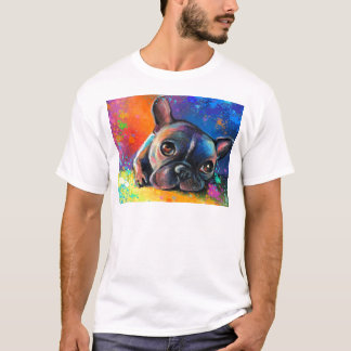 Cute French Bulldog schilderij Svetlana Novikova T-shirt