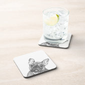 Cute French Bulldog set met 6 onderzetters (Rechterzijde)