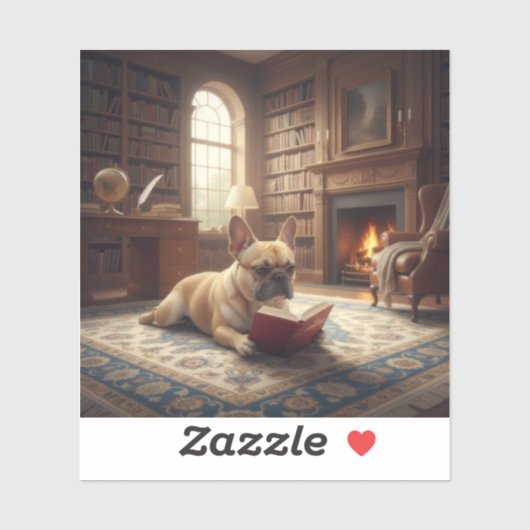 Cute French Bulldog Sticker (Vel)