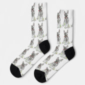 Cute French+Bulldog Sustainable Socks Sokken (Links)