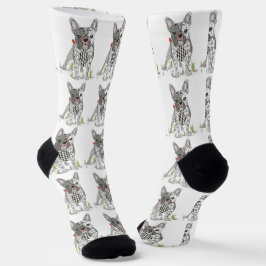 Cute French+Bulldog Sustainable Socks Sokken