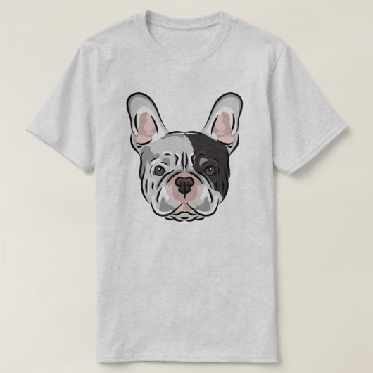 Cute French Bulldog T-Shirt (Design voorkant)
