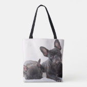 Cute French Bulldog Tote Bag (Achterkant)