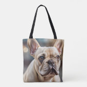 Cute French Bulldog Tote Bag (Achterkant)