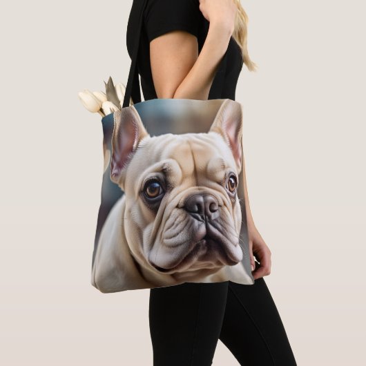 Cute French Bulldog Tote Bag (Dichtbij)