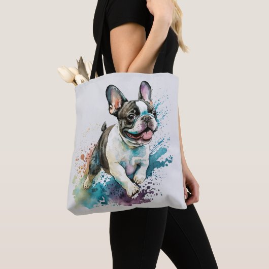 Cute French Bulldog Tote Bag (Dichtbij)