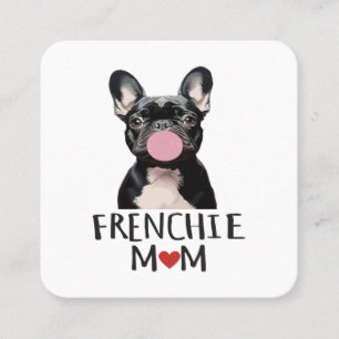 Cute French bulldog Vierkante Visitekaartje