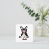 Cute French bulldog Vierkante Visitekaartje (Staand voorkant)