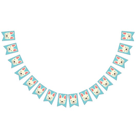 Cute French Bulldog. Vlaggetjes (Alle)